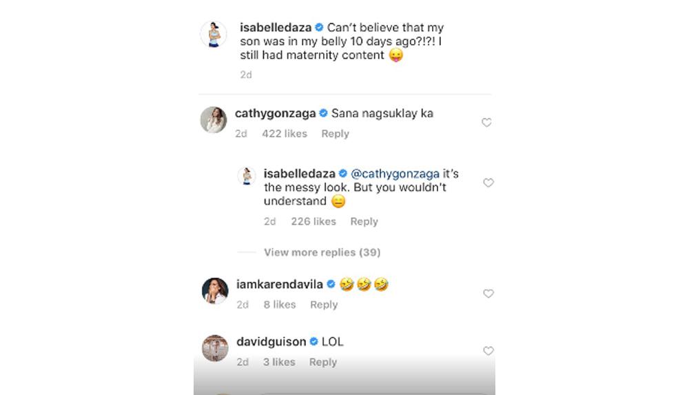 Alex Gonzaga's 'sana nagsuklay ka' comment to Isabelle Daza's photo ...