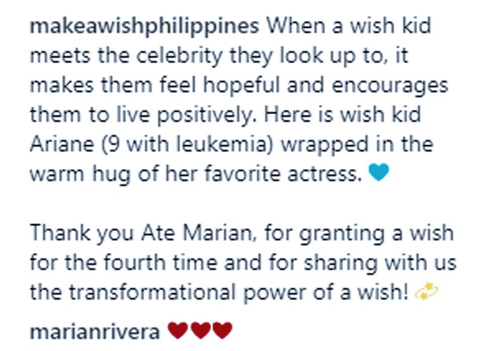 Look Marian Rivera Fulfills Simple Wish Of A Child Battling Leukemia