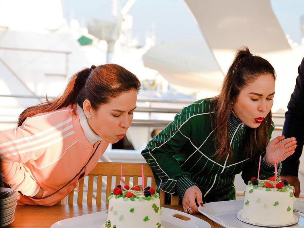 Jinkee Pacquiao and twin Janet Jamora