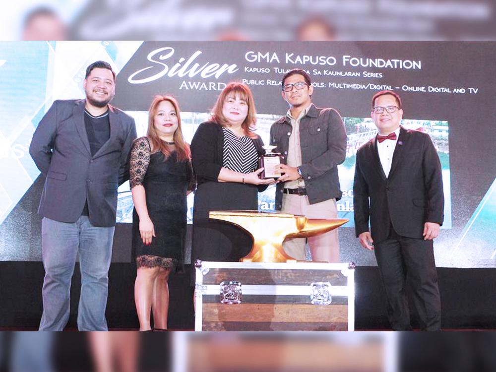 (L-R) PRSP Secretary Mikey S. de Quiros, PRSP Director Ana Pista, GMAKF EVP and COO Rikki Escudero-Catibog, GMAKF Senior Project Engineer Edgar Eniego, and PRSP Vice President-Internal and 54th Anvil Awards Chairman Andy B. Saracho.