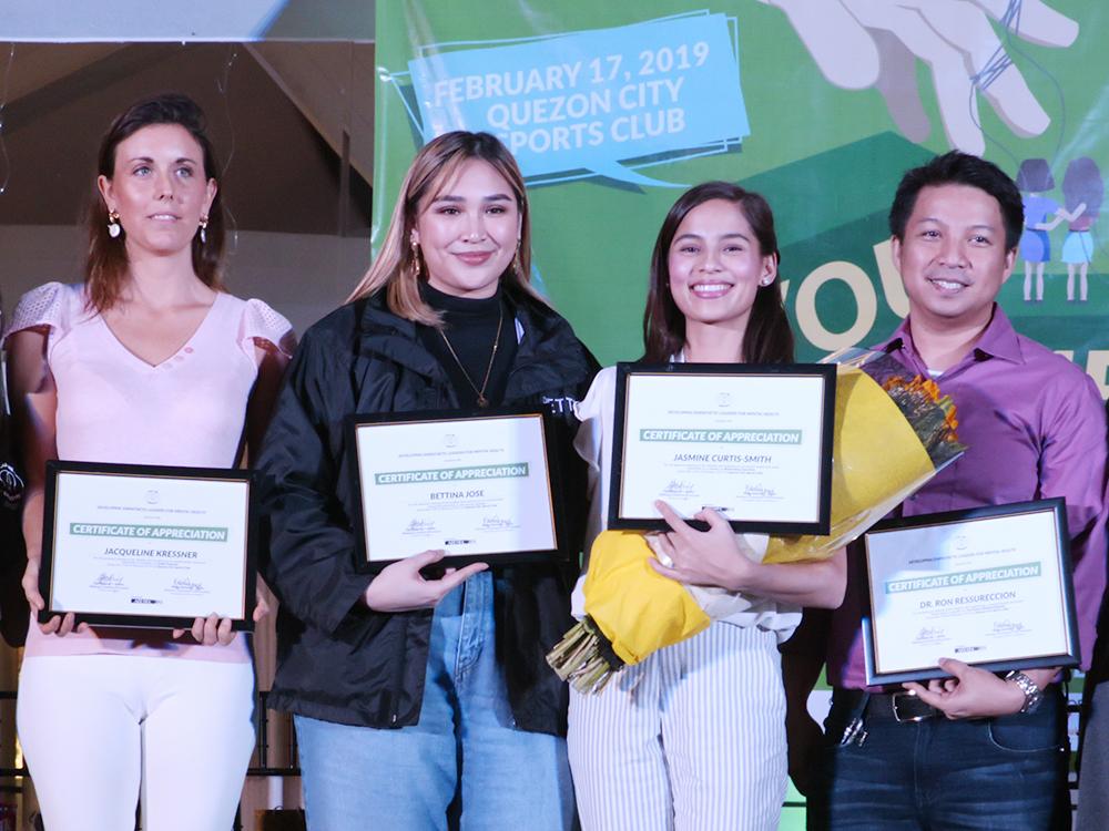 (From L-R) Jacqueline Kressner, Bettina Jose, Jasmine Curtis-Smith, and Dr. Ron Resurreccion