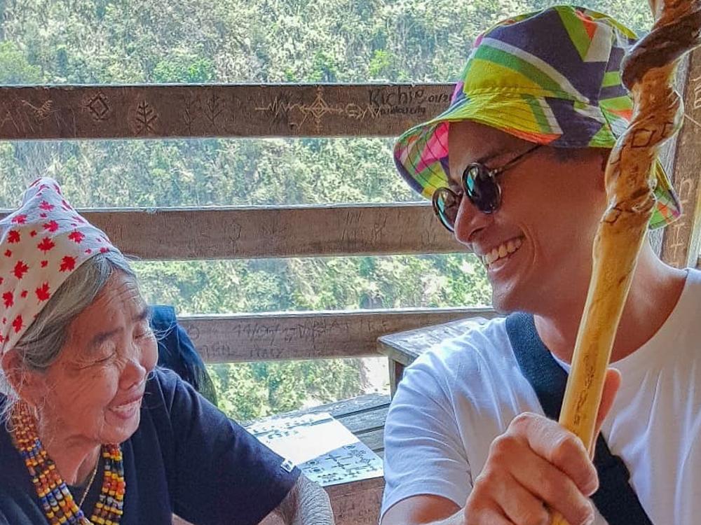 Whang Od and Rafael Rosell