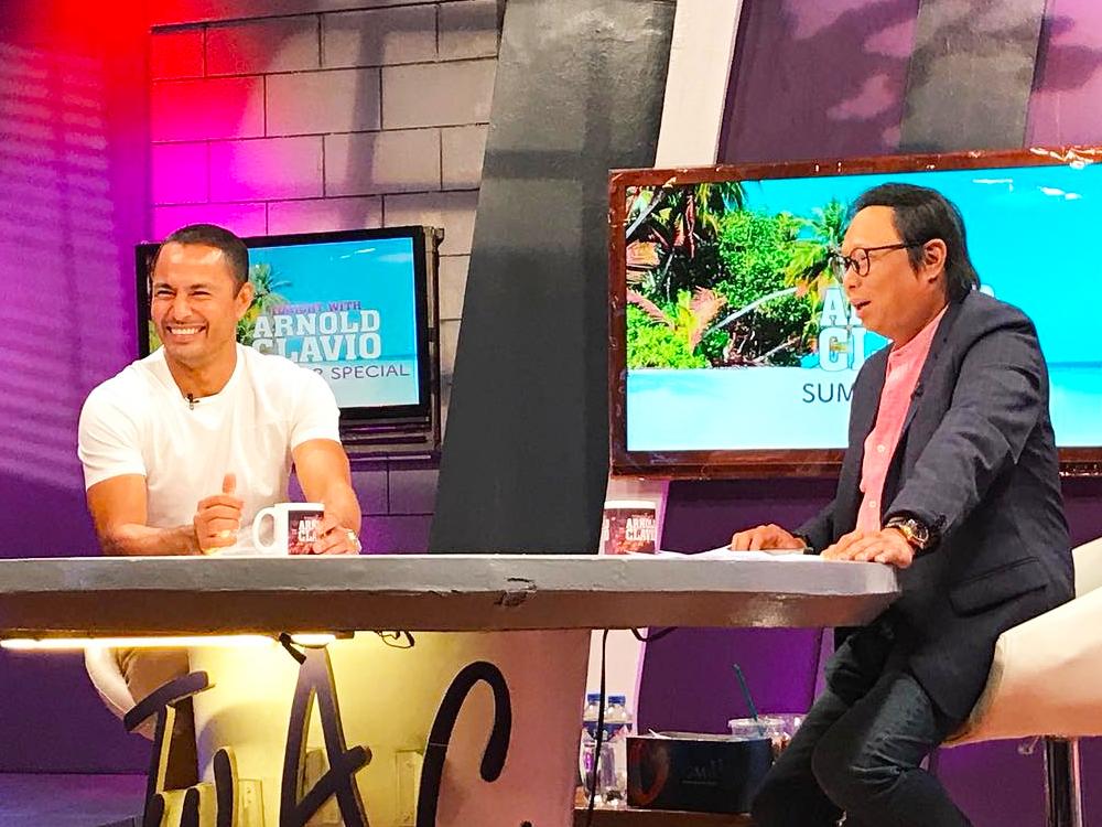 Derek Ramsay and Arnold Clavio	