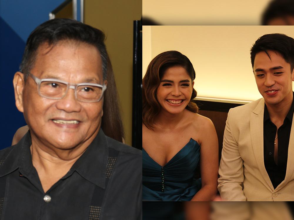 Joel Lamangan, Shaira Diaz, and David Licauco