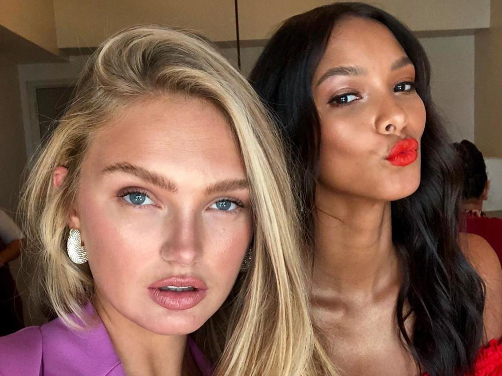 Romee Strijd and Lais Ribeiro