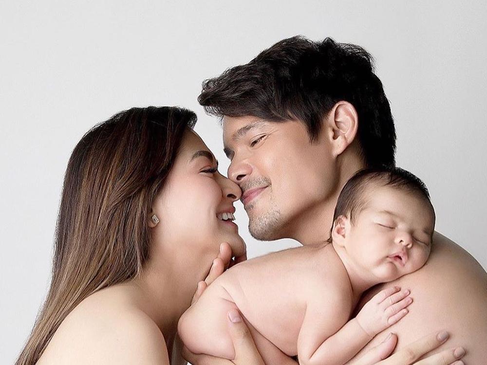 Marian Rivera, Dingdong Dantes, and Baby Ziggy