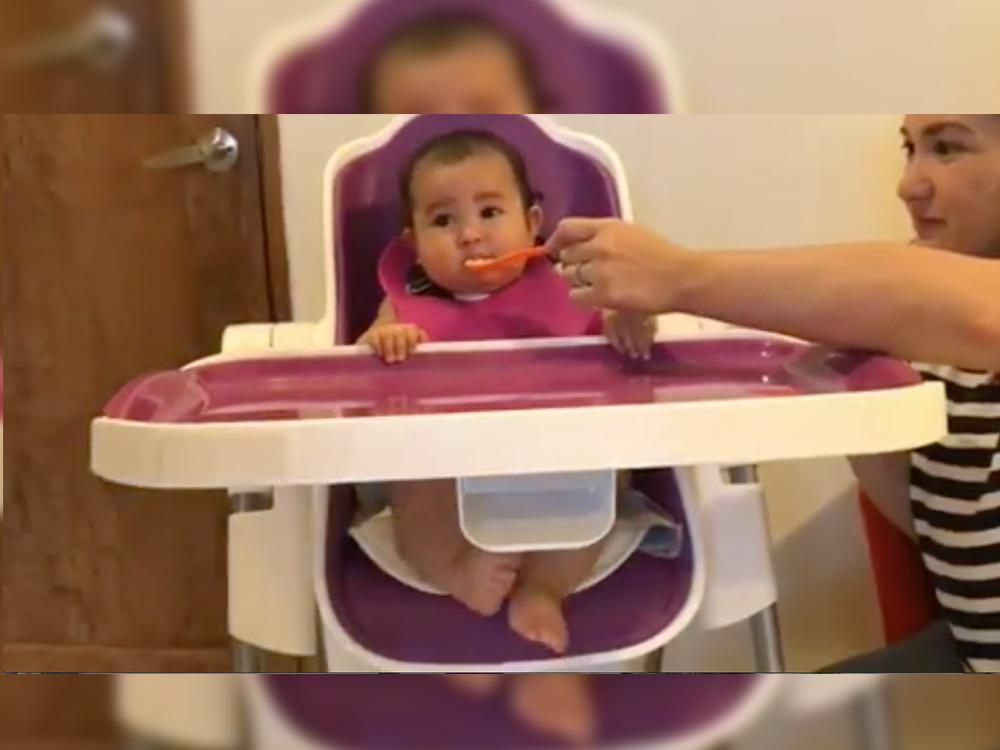 First solid food experience ng ilang celebrity babies, kinaaliwan online