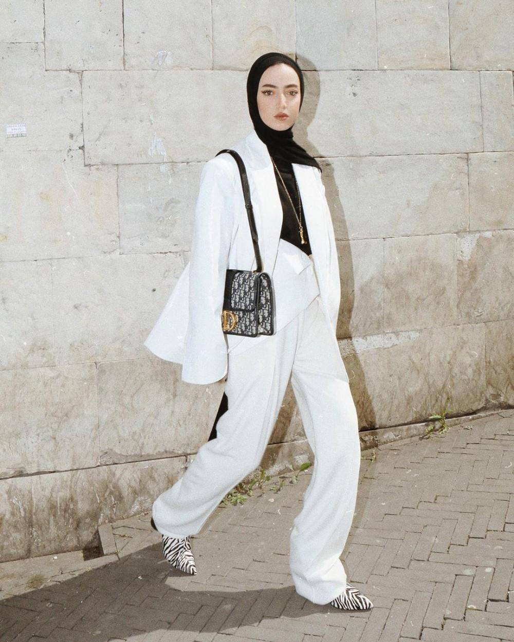 All white 2024 hijab outfit