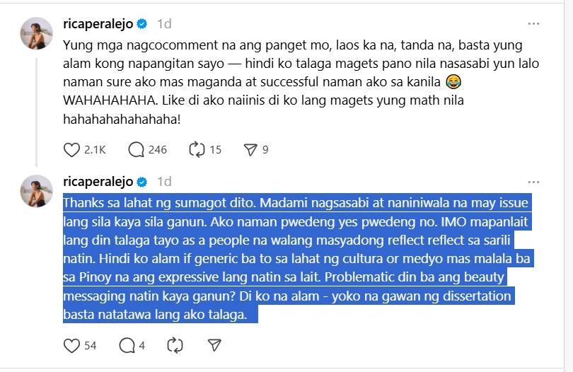 Rica Peralejo threads