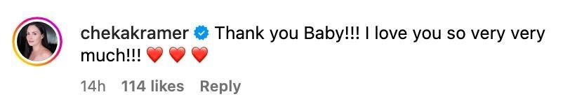 chesca garcia s comment on kendra kramer s ig post