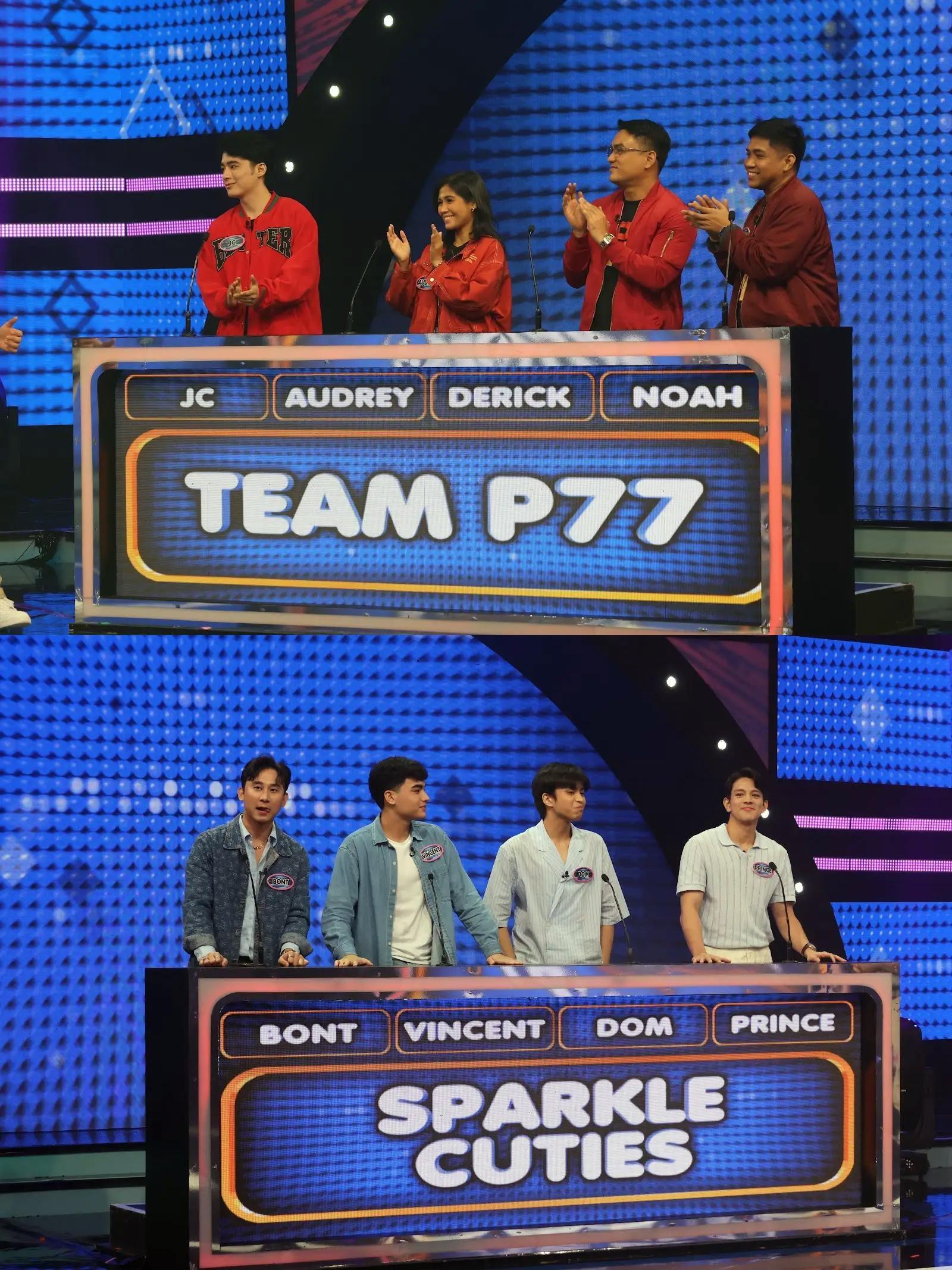 Sparkle Cuties and Team P77 in Family Feud