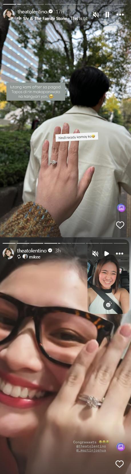 Thea Tolentino s Instagram Stories