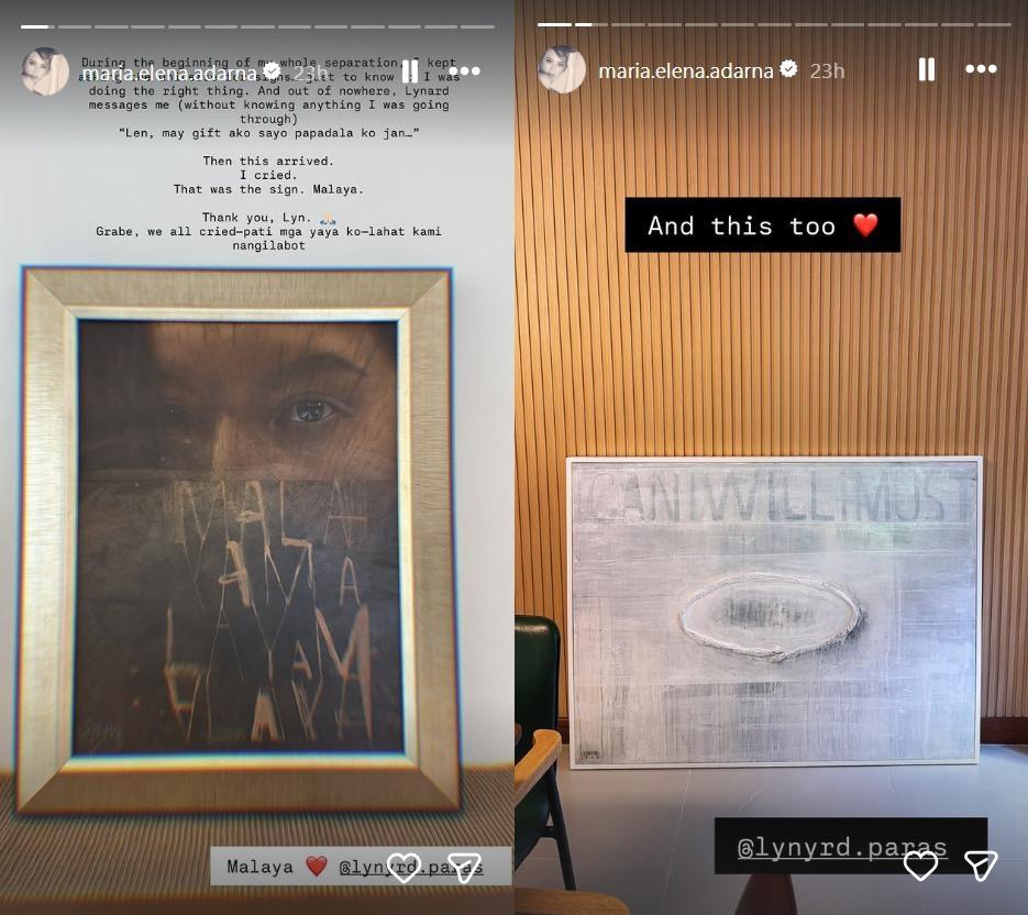 Ellen Adarna receives artwork