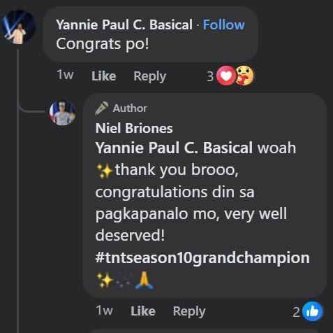 Niel Briones and Yannie Basical