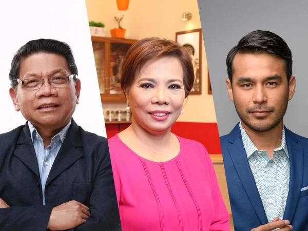 Mike Enriquez, Susan Enriquez, and Atom Araullo