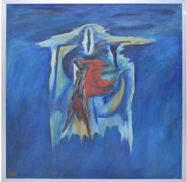 One of the paintings of Jaime de Guzman, to be featured in Art Fair PH 2020