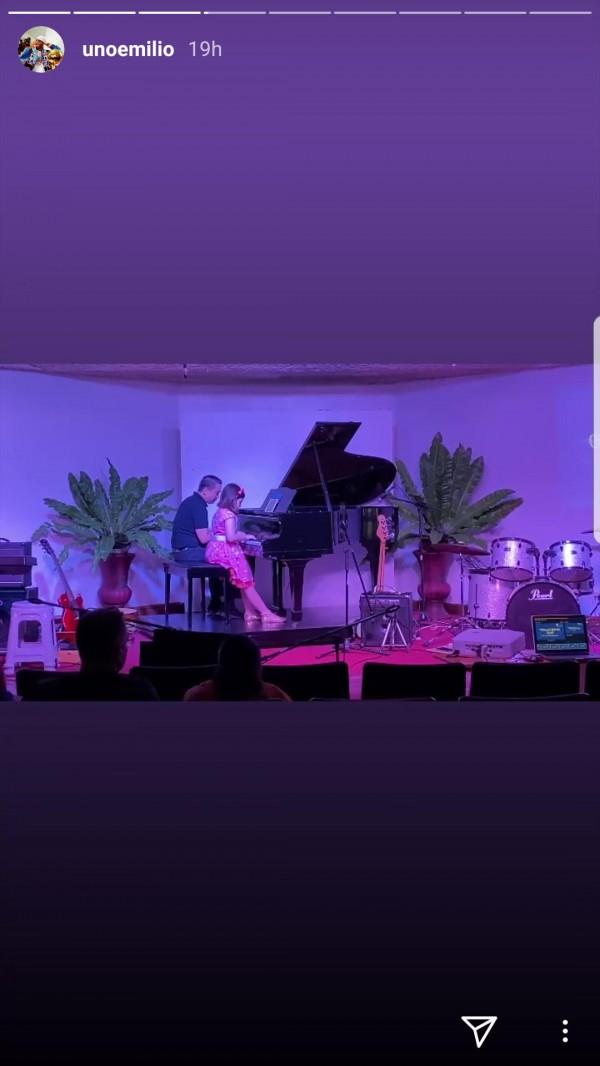 Andi Eigenmann and Jake Ejercito's daughter Ellie playing the piano for her recital performance