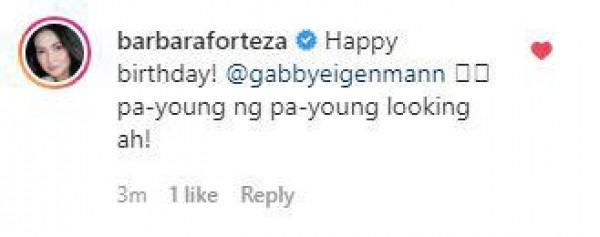 Barbie Forteza greet seasoned actor Gabby Eigenmann on his birthday