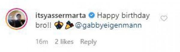 Yasser Marta greet Bilangin ang Bituin sa Langit costar Gabby Eigenmann on his birthday