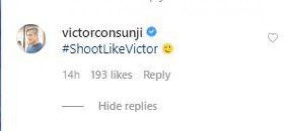 Victor Consunji comments on Maggie's nude IG photo