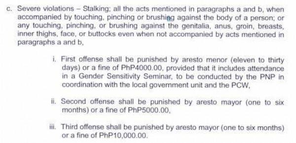 Safe Streets & Public Spaces Act violations and penalties