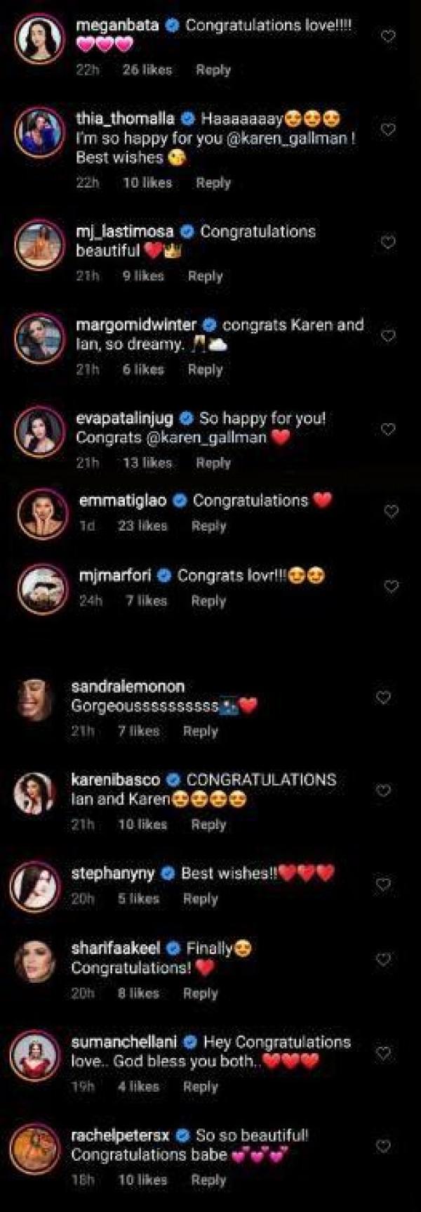 Beauty queens react to Karen Gallman's wedding