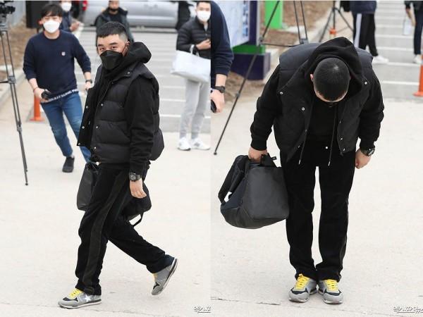 Seungri enlists in the military. Photos from Soompi.com