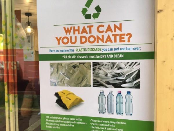 Plastic collection drop box inside the BYOB store in Quezon City / Source: Philippine Information Agency  