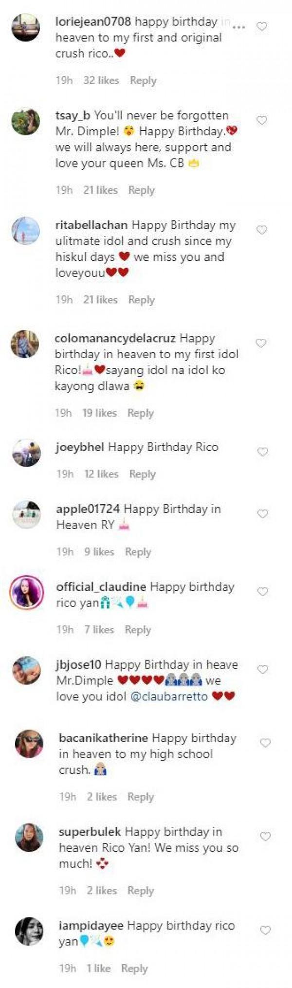 Netizens send birthday greetings for Rico Yan