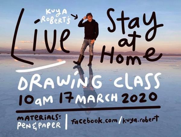 Robert Alejandro's first online drawing class