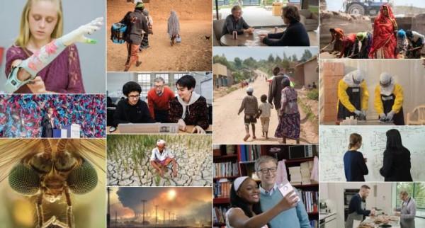 a photo collage Bill Gates posted on Linkedin / Source: Bill Gates (Linkedin)