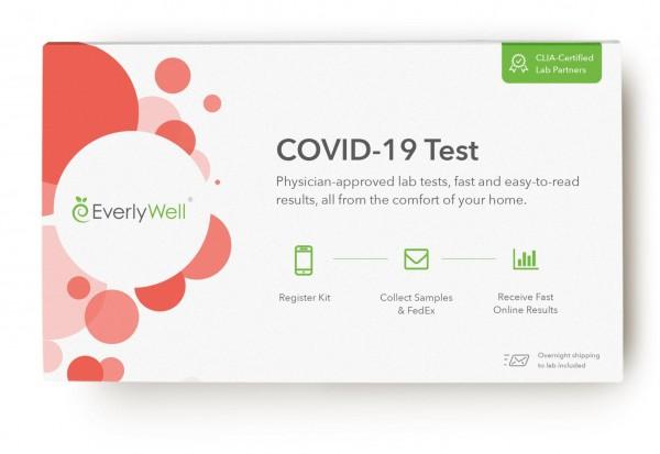 At-home Coronavirus test kit of Everlywell