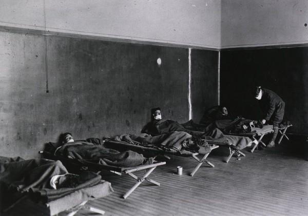 U.S. troops deployed in Europe got infected with the Spanish flu  |  Source: Wikipedia