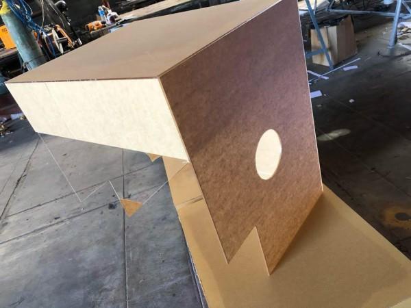 Modified aerosol boxes  |  Credits to CTR Graphics and Signs Inc.