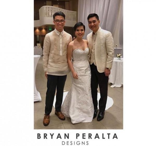 Filipino designer Bryan Peralta with his clients / bryanperaltadesigns (FB)