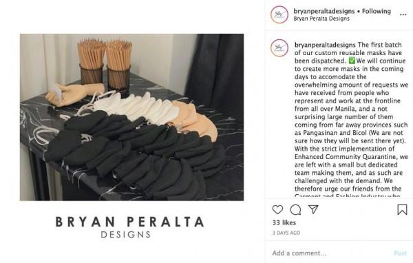 Protective suit and face masks by Bryan Peralta Designs / bryanperaltadesigns (IG)