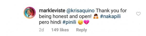 Batangas Vice Governor Mark Leviste accepts Kris Aquino's rejection.