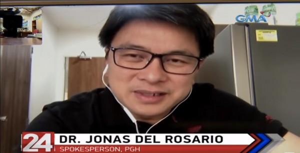 Dr Jonas del Rosario spokesperson of PGH