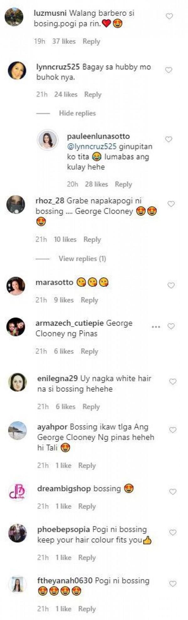 Friends and netizens complement Vic Sotto s natural hair color