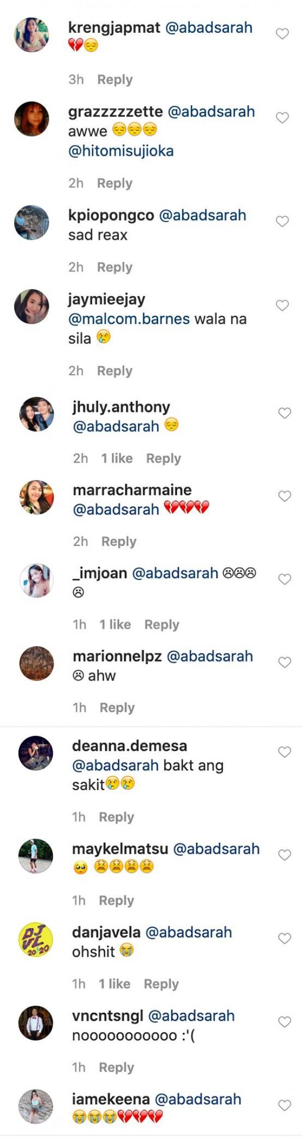 Netizens reactions to Sarah s response