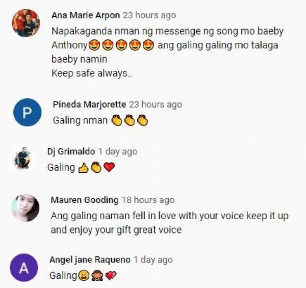 Netizens praised Anthony s voice for his cover of NSYNC Song