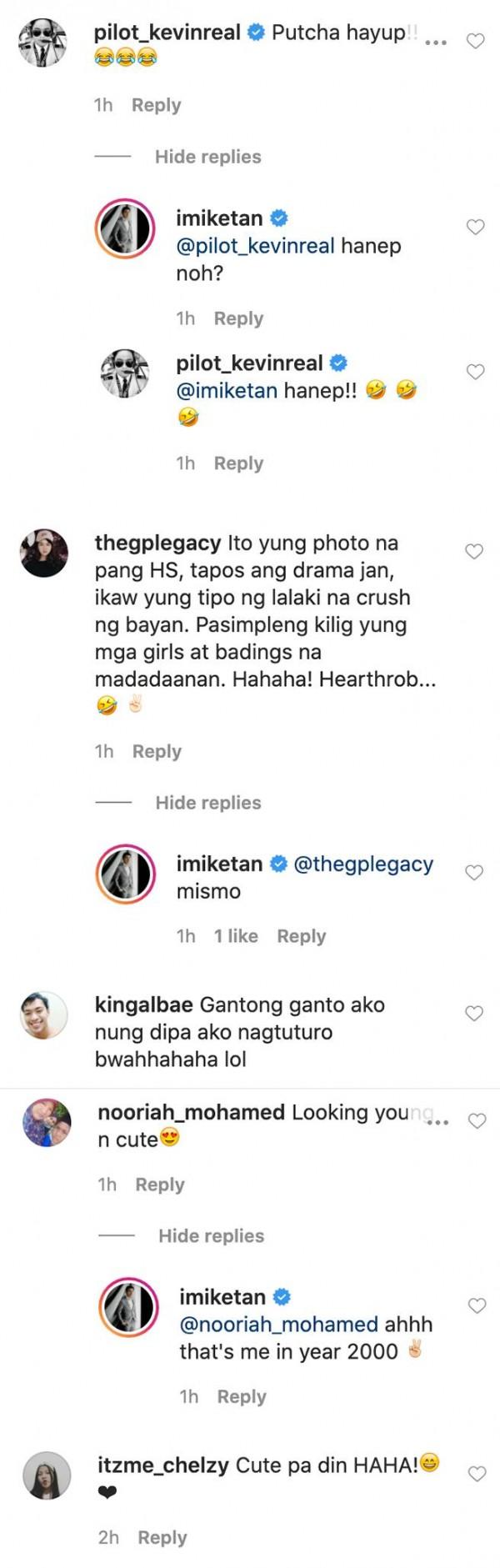 Kevin Santos and fans react to Mike Tan s hilarious throwback photo