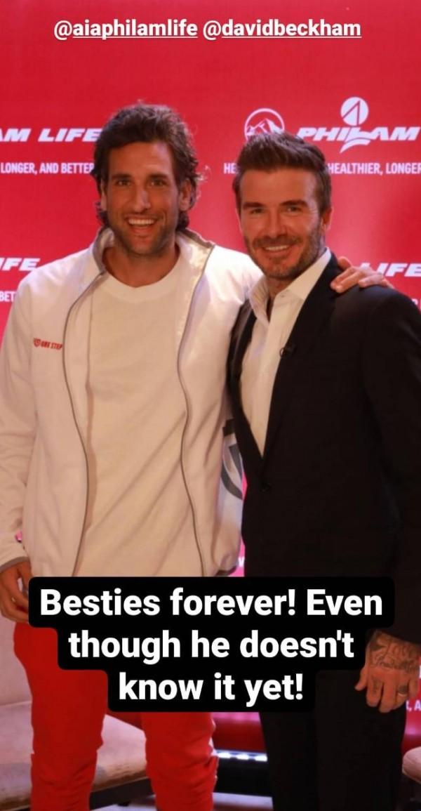 Nico Bolzico with his bestie David Beckham
