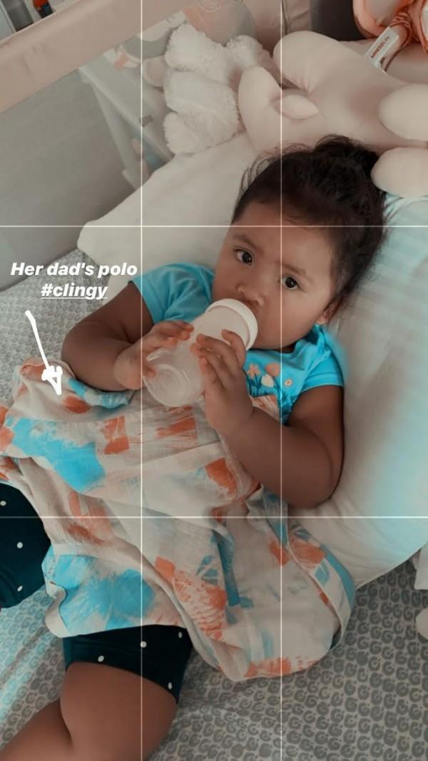 Baby Tali Sotto with Vic Sotto s polo