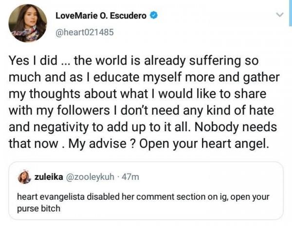 Heart Evangelista Replies To An Instagram User Who Dissed Her Hips