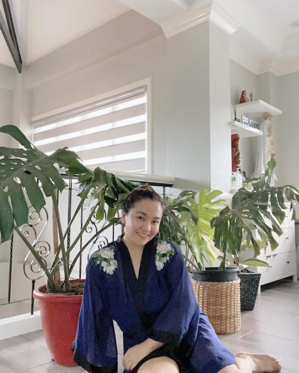 Anne Clutz's growing plant collection.