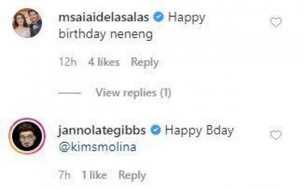 Celebrities and friends greet Kim Molina