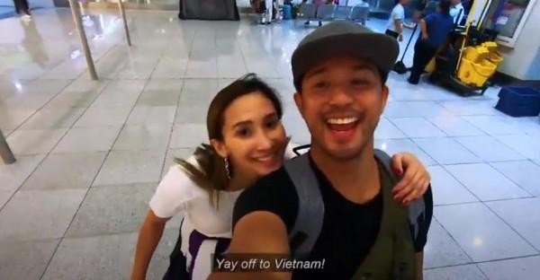 Rocco Nacino and Melissa Gohing off to Vietnam