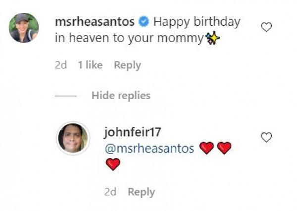 Screenshot taken from comment section of John Feir s Instagram account