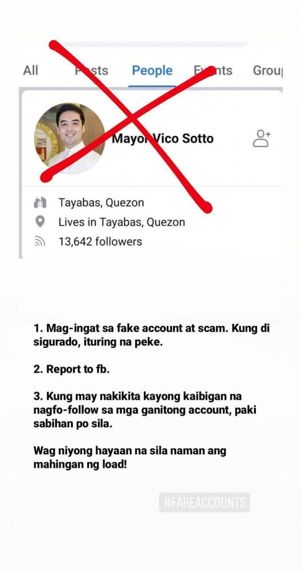 Vico Sotto Falls Victim To Another Fake Social Media Account